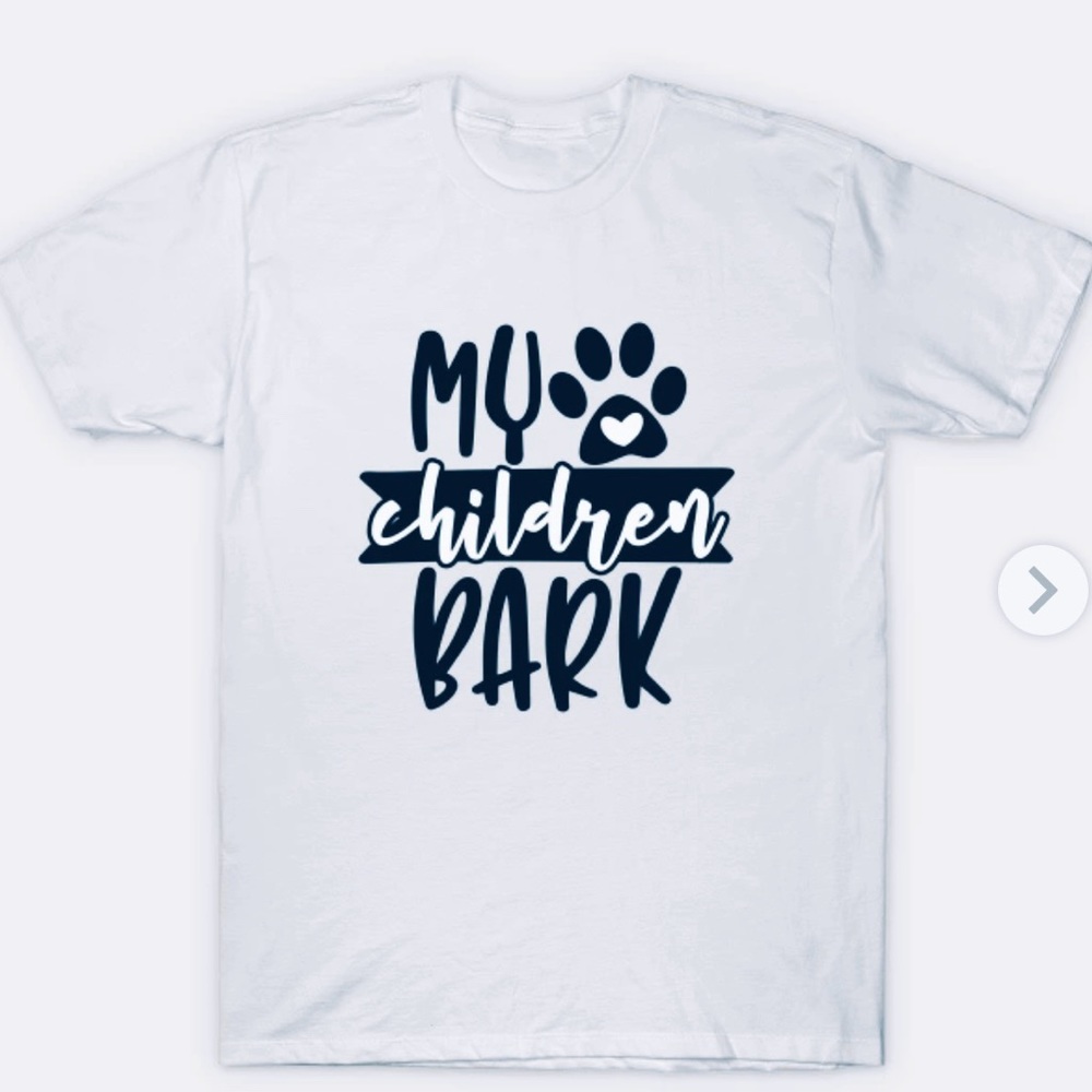 🌸3 for $30  🐶My Children Bark  T-SHIRT🐶Size L dog lovers women Summer Top